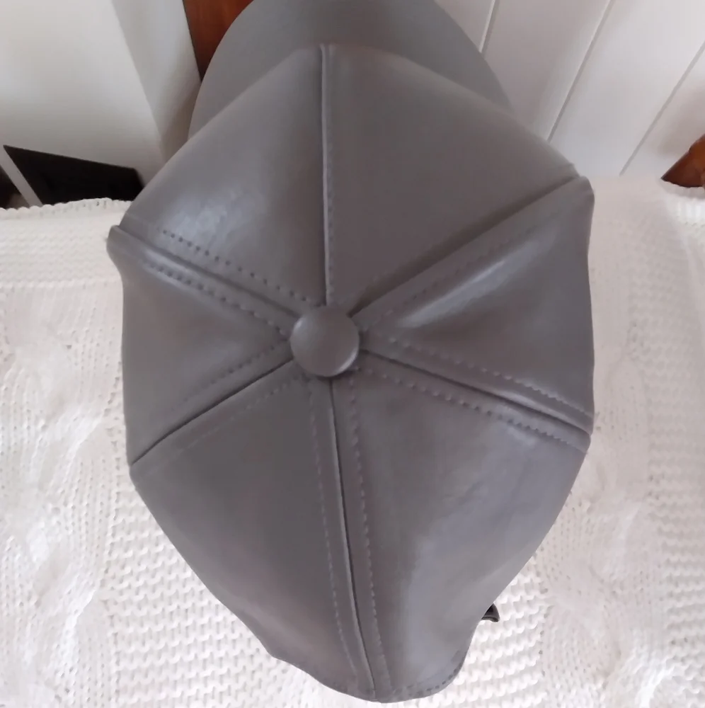 Pleather Cap - Picture 4 of 6